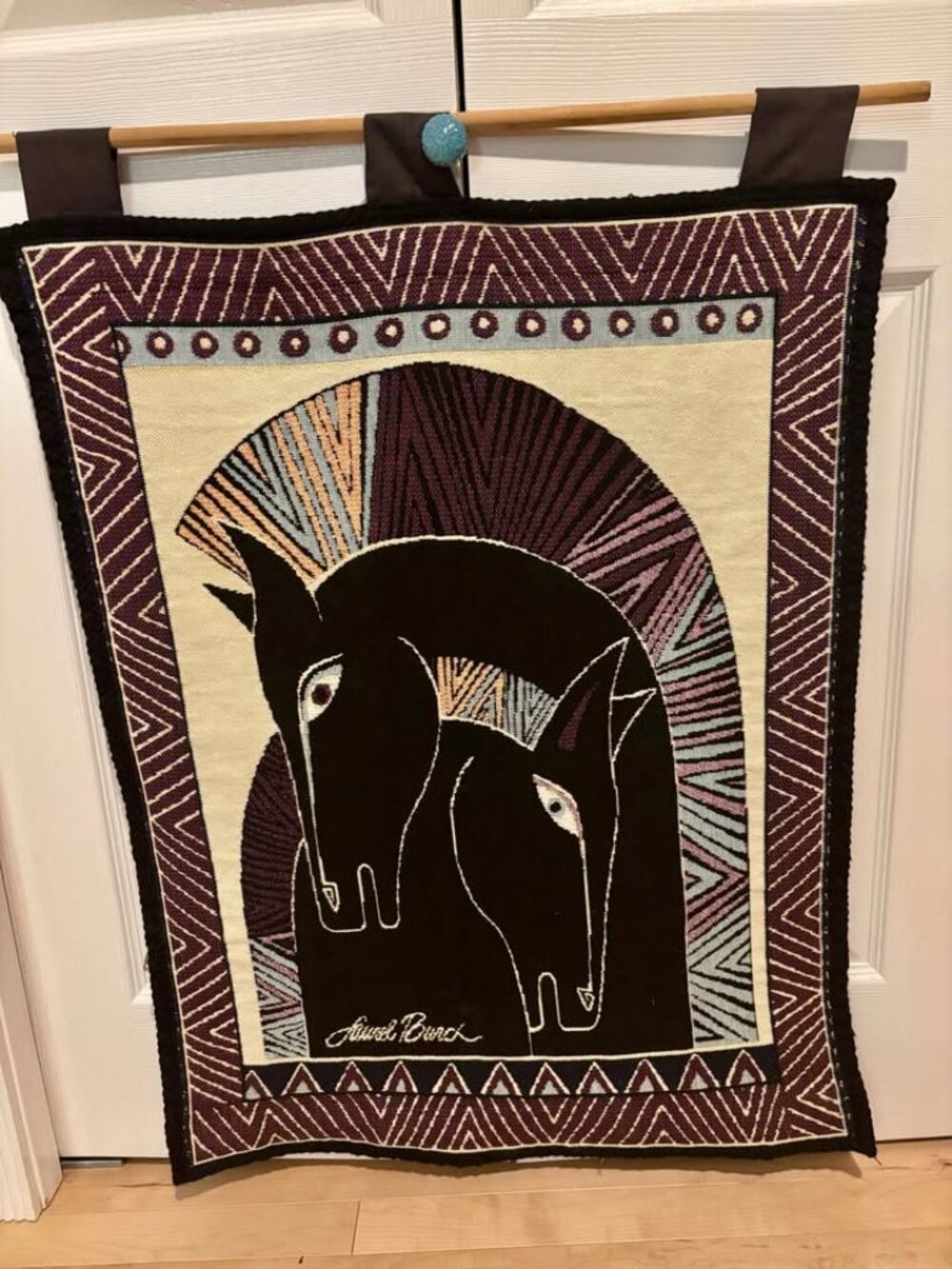 Beautiful Laurel Burch Horses Wall Hanging